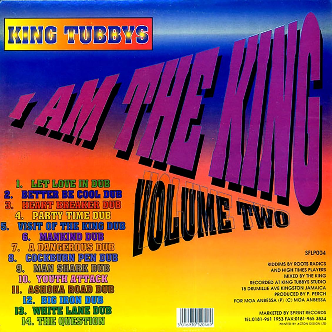 King Tubby - I Am The King Part 2 - Vinyl LP, LP