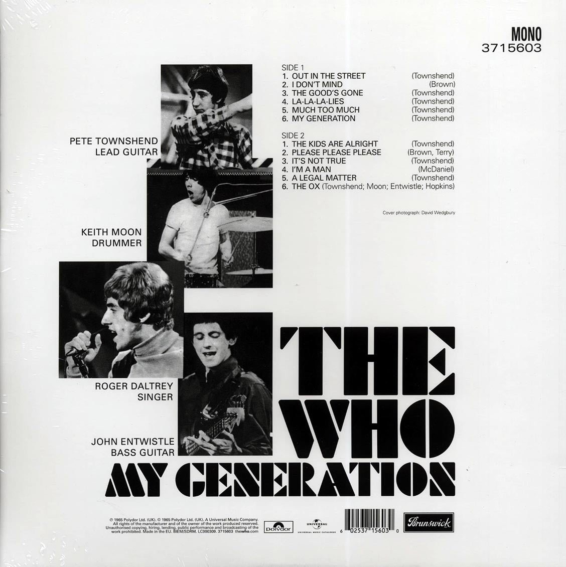 The Who - My Generation (mono) (180g) - Vinyl LP, LP