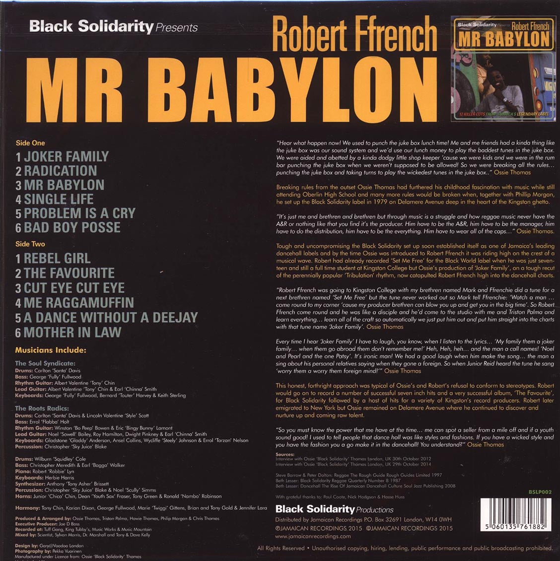 Robert Ffrench - Mr. Babylon (180g) - Vinyl LP, LP