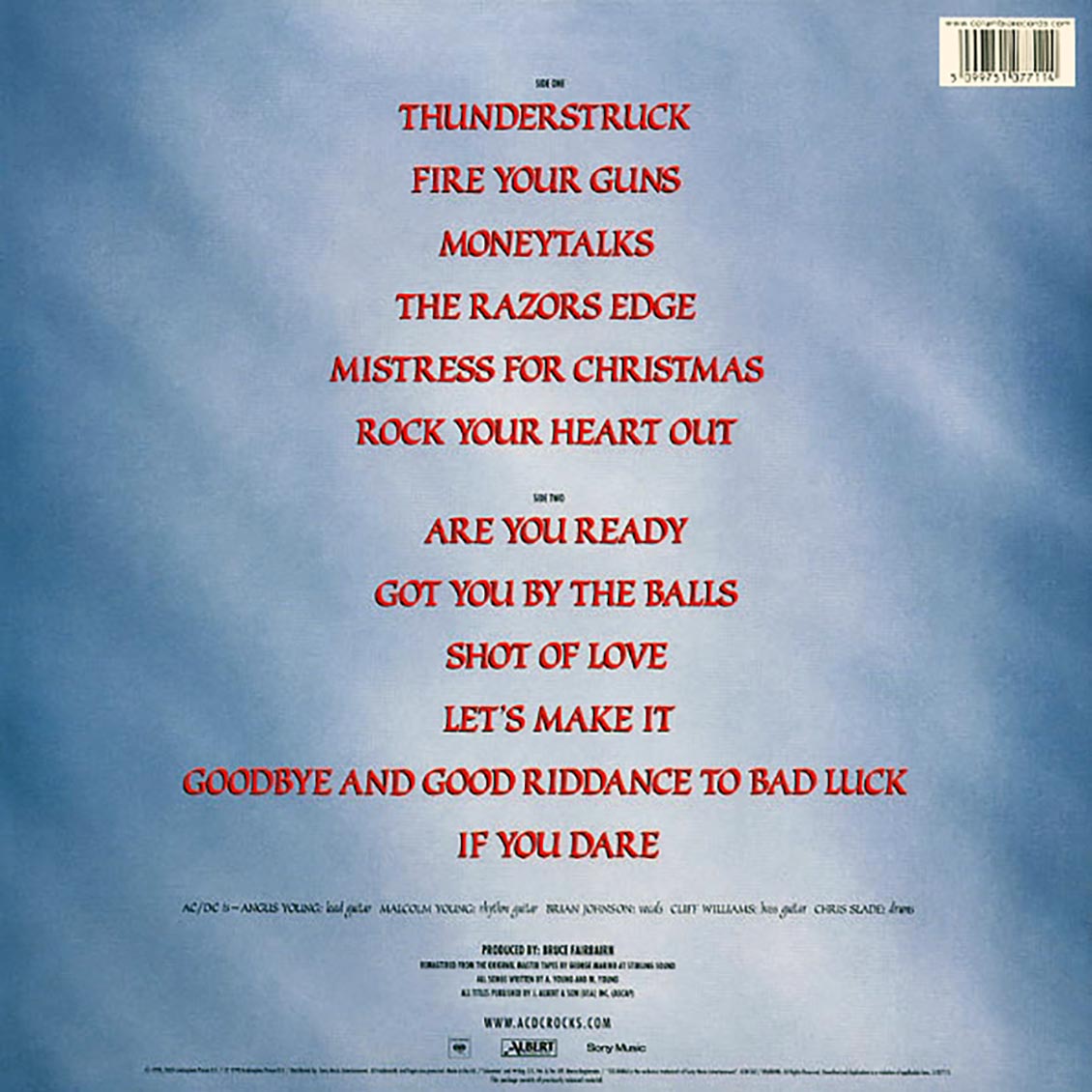 AC/DC - The Razors Edge (180g) - Vinyl LP, LP