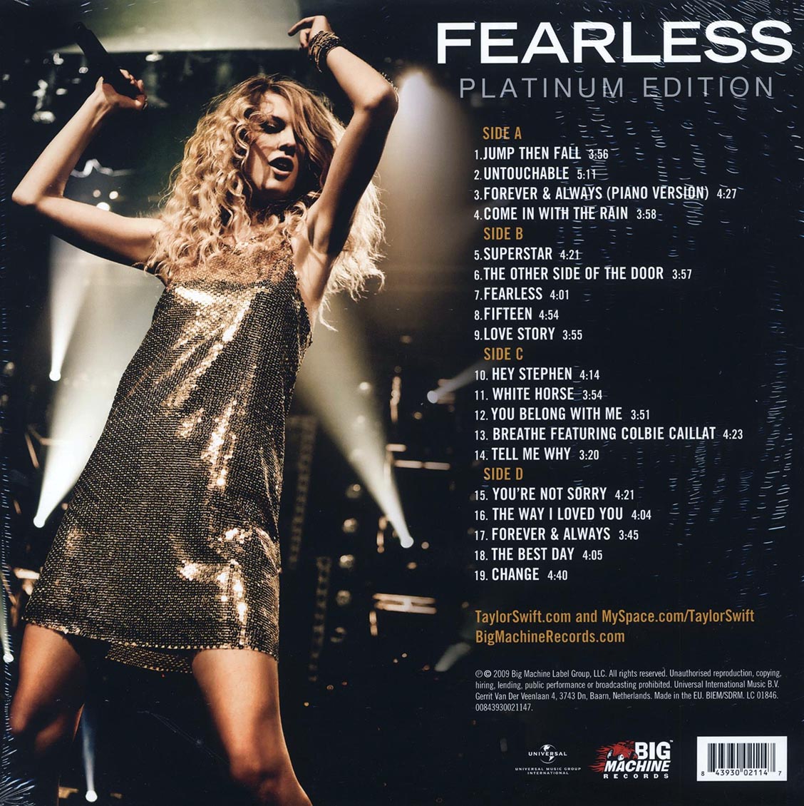 Taylor Swift - Fearless: Platinum Edition (2xLP) (180g) - Vinyl LP, LP