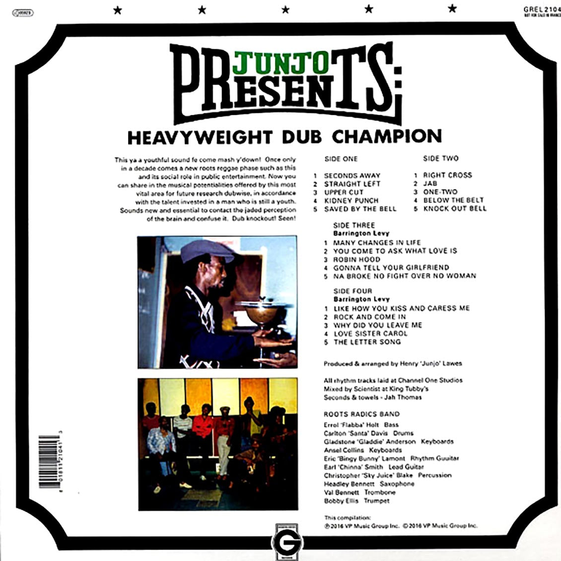 Scientist - Junjo Presents Heavyweight Dub Champion + Bonus Vocals Album (2xLP) - Vinyl LP, LP