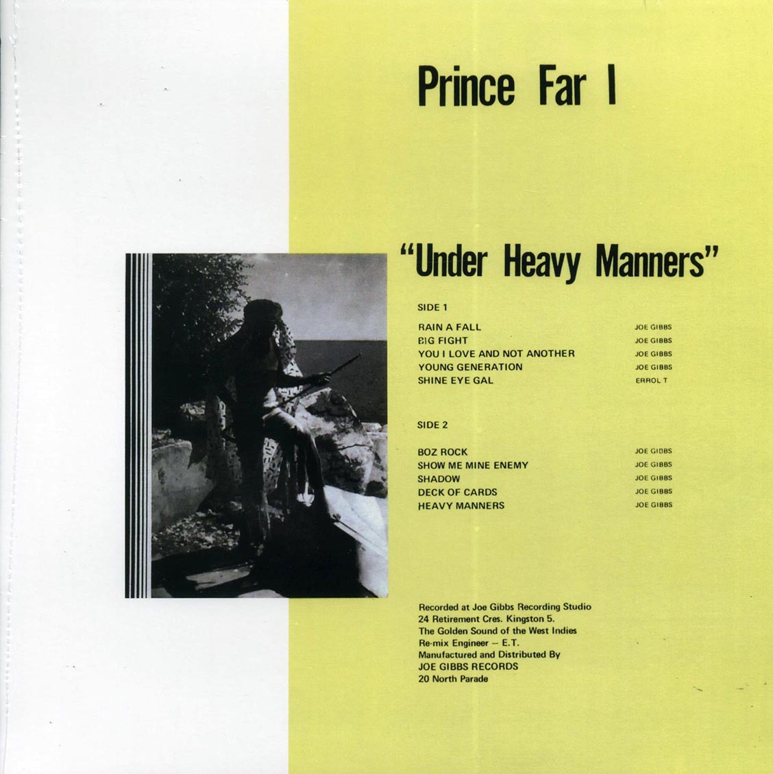 Prince Far I - Under Heavy Manners - Vinyl LP, LP