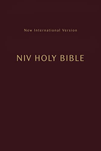 Niv, Holy Bible, Compact, Paperback, Burgundy, Comfort Print -- Zondervan, Bible