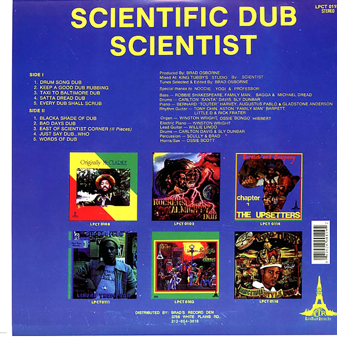 Scientist - Scientific Dub - Vinyl LP, LP