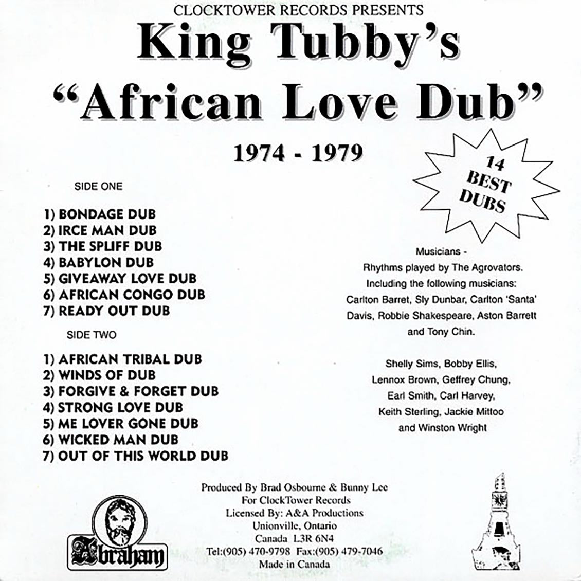 King Tubby - African Love Dub - Vinyl LP, LP