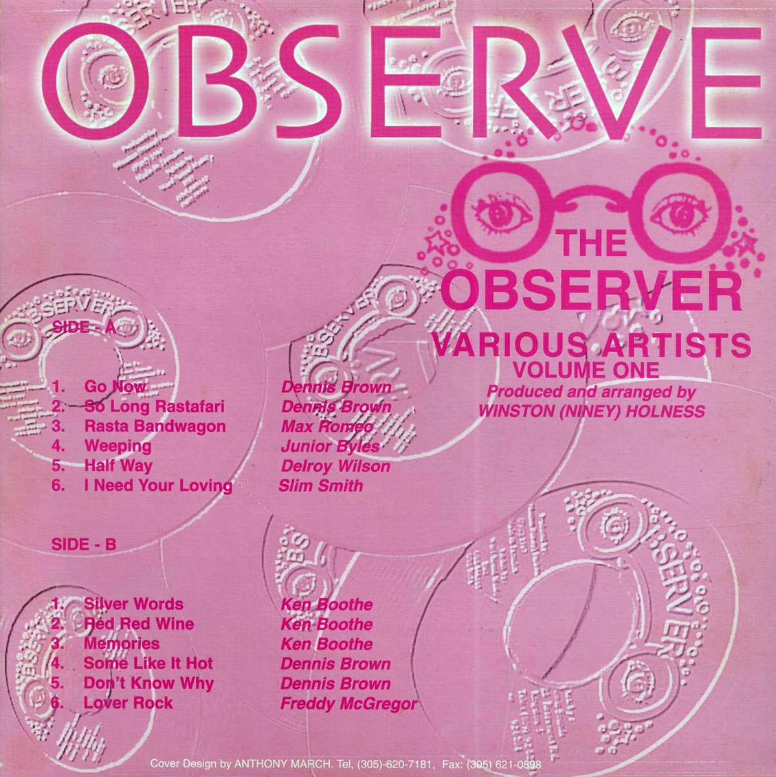 Ken Boothe, Jr. Byles, Dennis Brown, Etc. - Observer Volume 1 - Vinyl LP