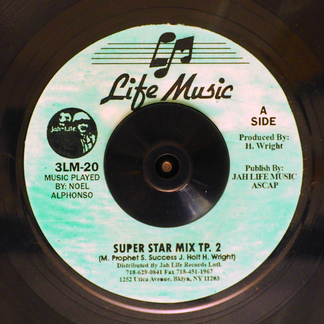 Michael Prophet, Scion Success, John Holt, Hyman 'Jah Life' Wright - Super Star Mix Part 2  /  Jah Life - Original Raggamuffin Dub (rhythm: "Barrington Levy - Raggamuffin") - 7"