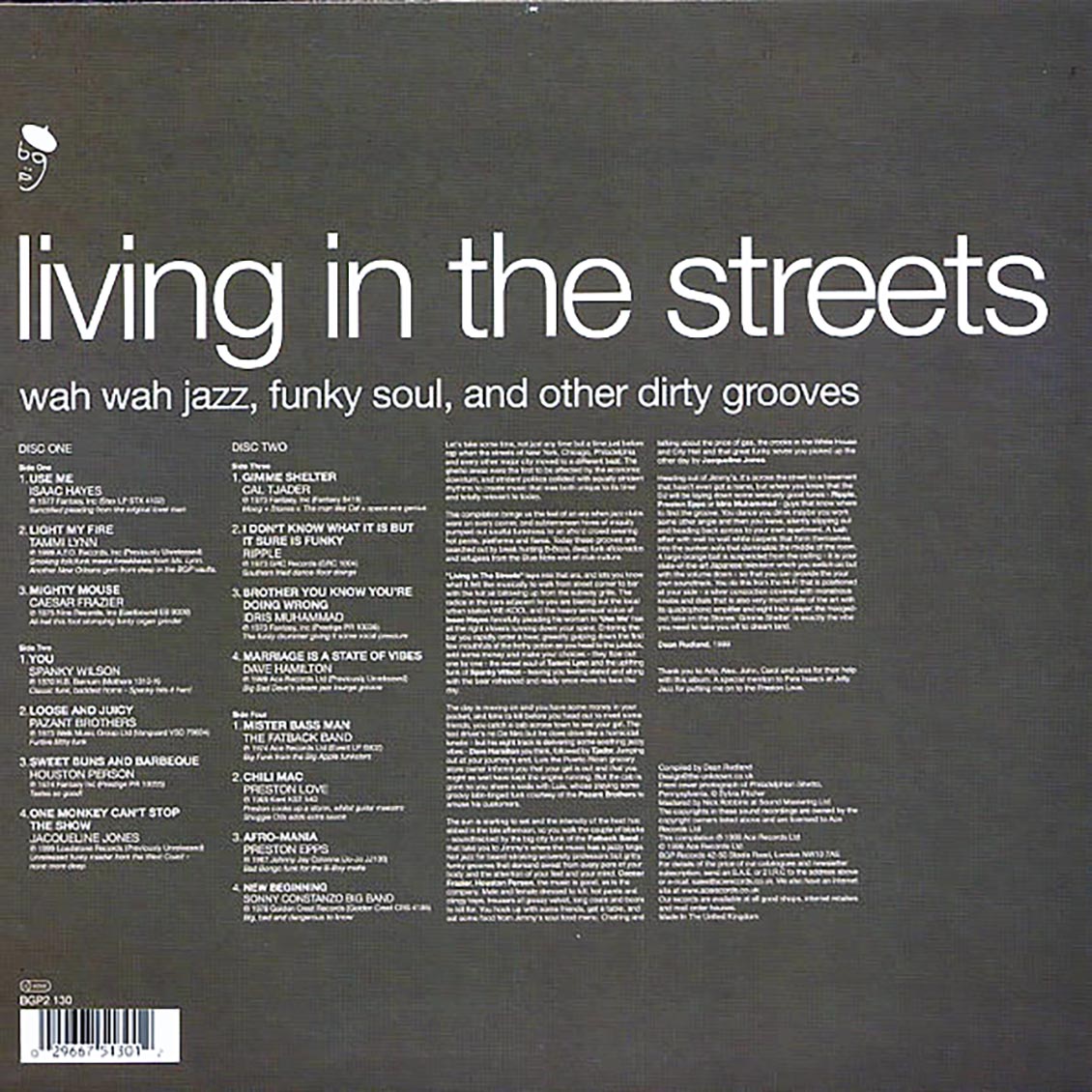 Cal Tjader, Isaac Hayes, Idris Muhammad, Dave Hamilton, Etc. - Living In The Streets: Wah Wah Jazz, Funky Soul, And Other Dirty Grooves (2xLP) - Vinyl LP, LP