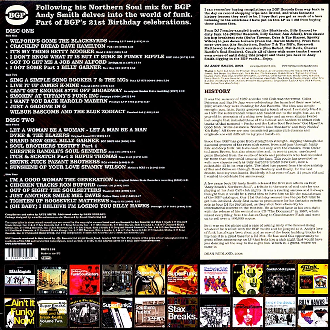 Dave Hamilton, Billy Garner, Rufus Thomas, The Blackbyrds, Etc. - Andy Smith Diggin' In The BGP Vaults (2xLP) - Vinyl LP, LP