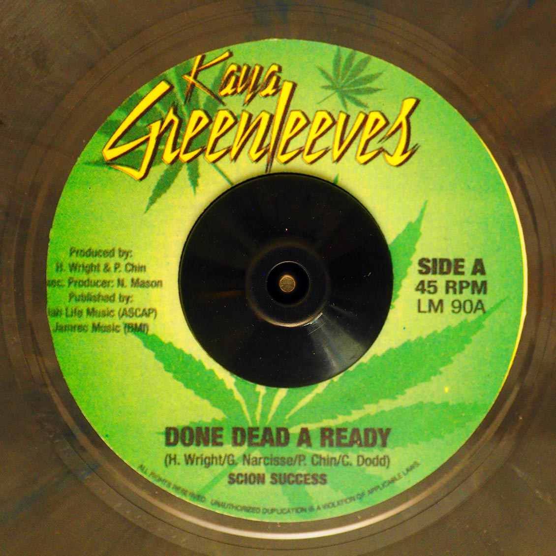 Scion Success - Done Dead A Ready  /  Version (rhythm: "Death In The Arena") - 7"