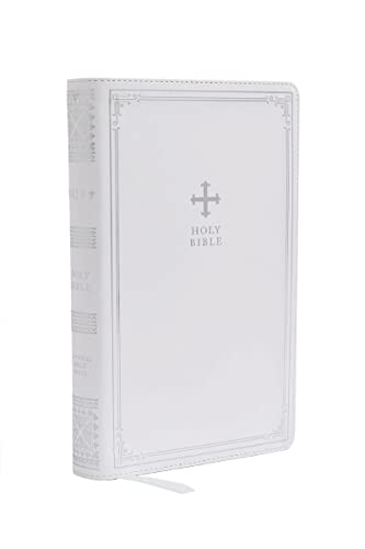 Nrsv, Catholic Bible, Gift Edition, Leathersoft, White, Comfort Print: Holy Bible -- Catholic Bible Press, Bible