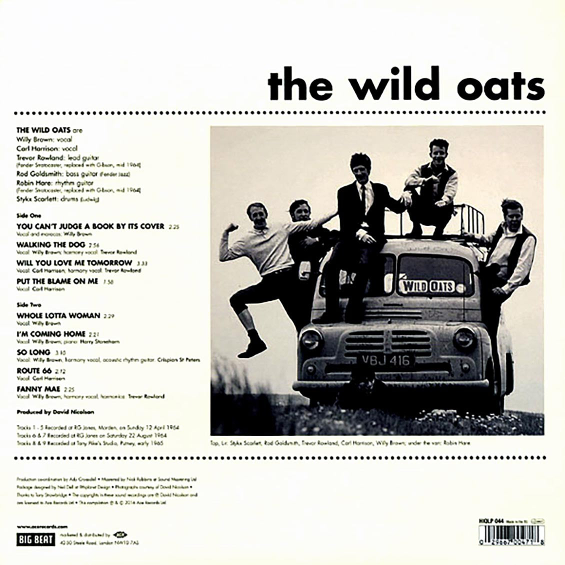 The Wild Oats - The Wild Oats (10") - Vinyl LP, LP