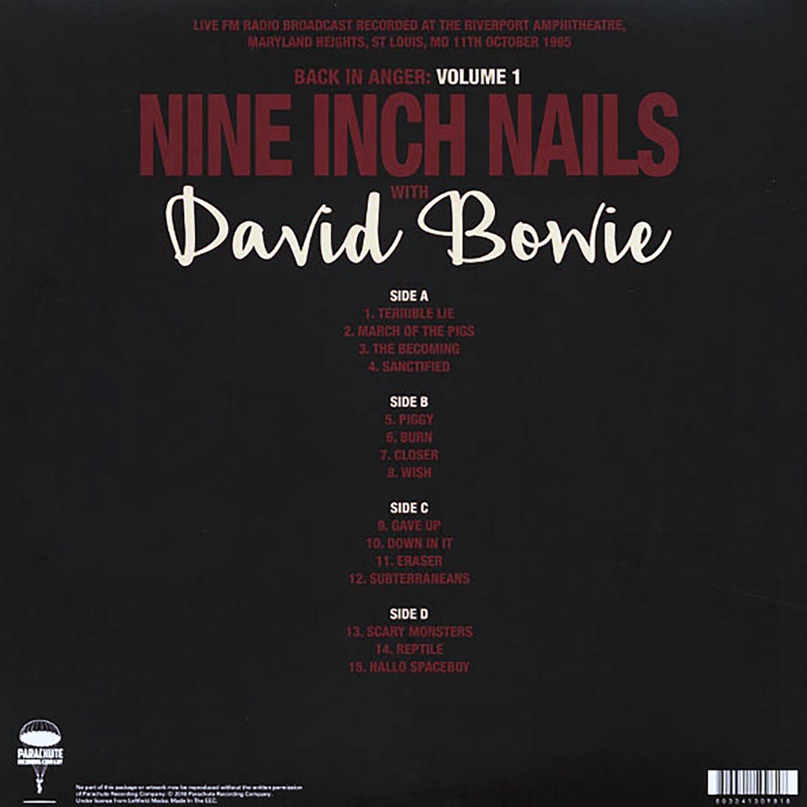 Nine Inch Nails, David Bowie - Back In Anger: Volume 1 (ltd. ed.) (2xLP) - Vinyl LP, LP