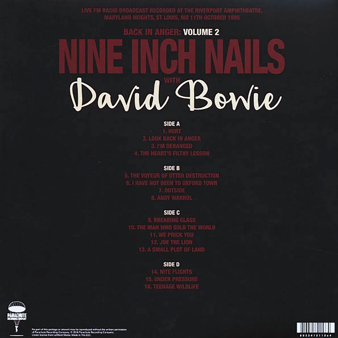 Nine Inch Nails, David Bowie - Back In Anger: Volume 2 (ltd. ed.) (2xLP) - Vinyl LP, LP