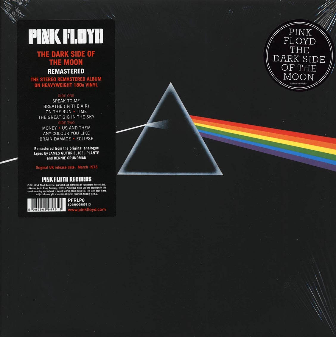 Pink Floyd - Dark Side Of The Moon (2016 Remaster, Out Of Print) (180g) (remastered) - Vinyl LP