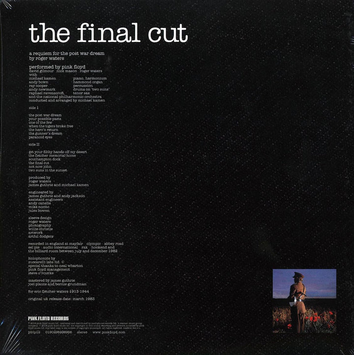 Pink Floyd - The Final Cut (180g) - Vinyl LP - LP