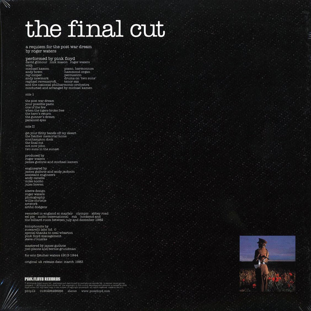 Pink Floyd - The Final Cut (180g) - Vinyl LP, LP
