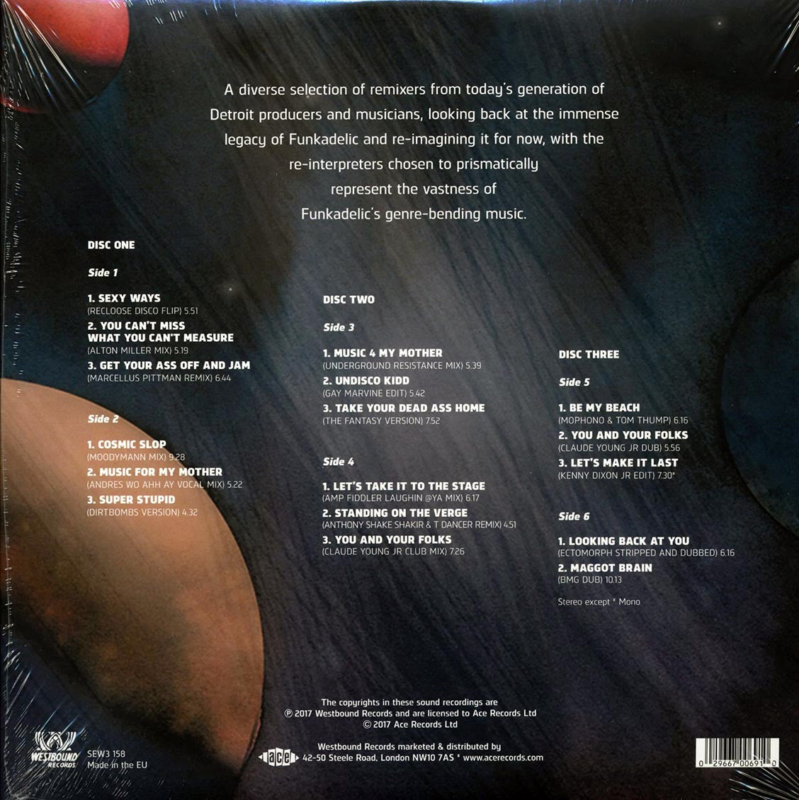 Funkadelic - Reworked By Detroiters (3xLP) (180g) - Vinyl LP, LP