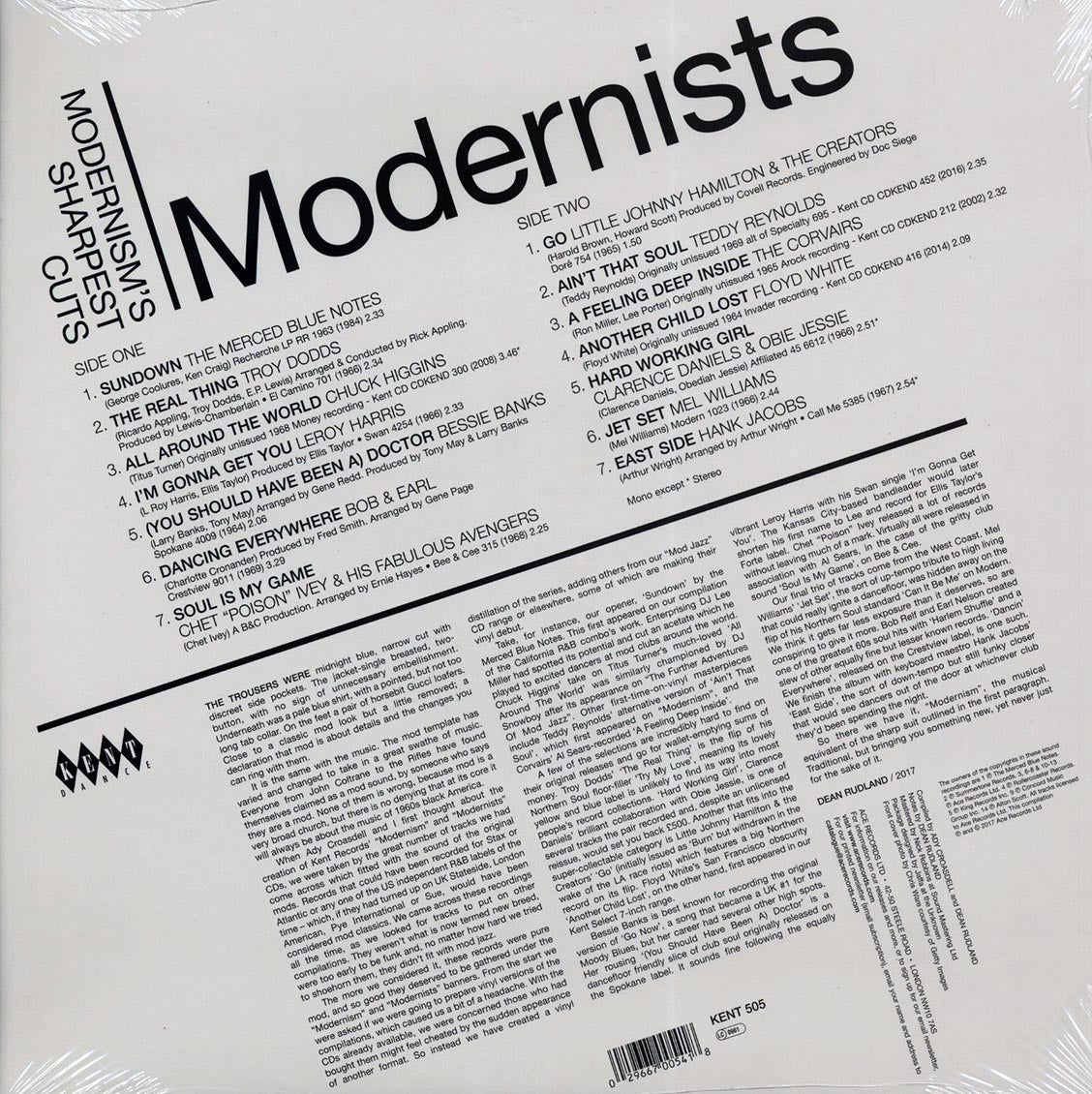 Chuck Higgins, The Merced Blue Notes, The Corvairs, Etc. - Modernists: Modernism's Sharpest Cuts - Vinyl LP, LP