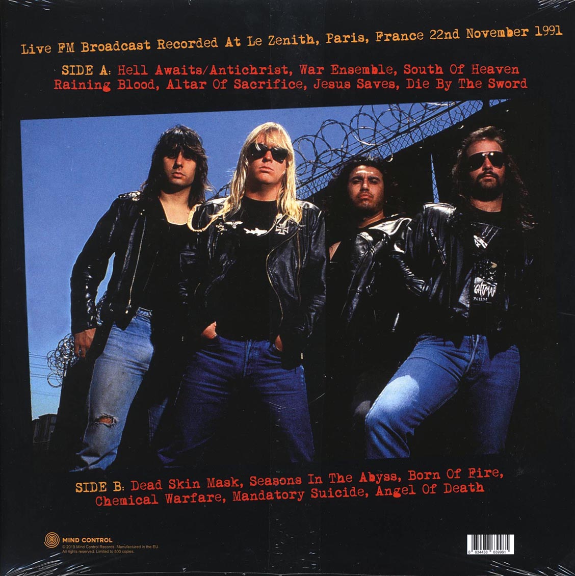 Slayer - Praying To Satan: Broadcast Recorded At Le Zenith, Paris, France 22nd November 1991 (ltd. 500 copies made) - Vinyl LP, LP
