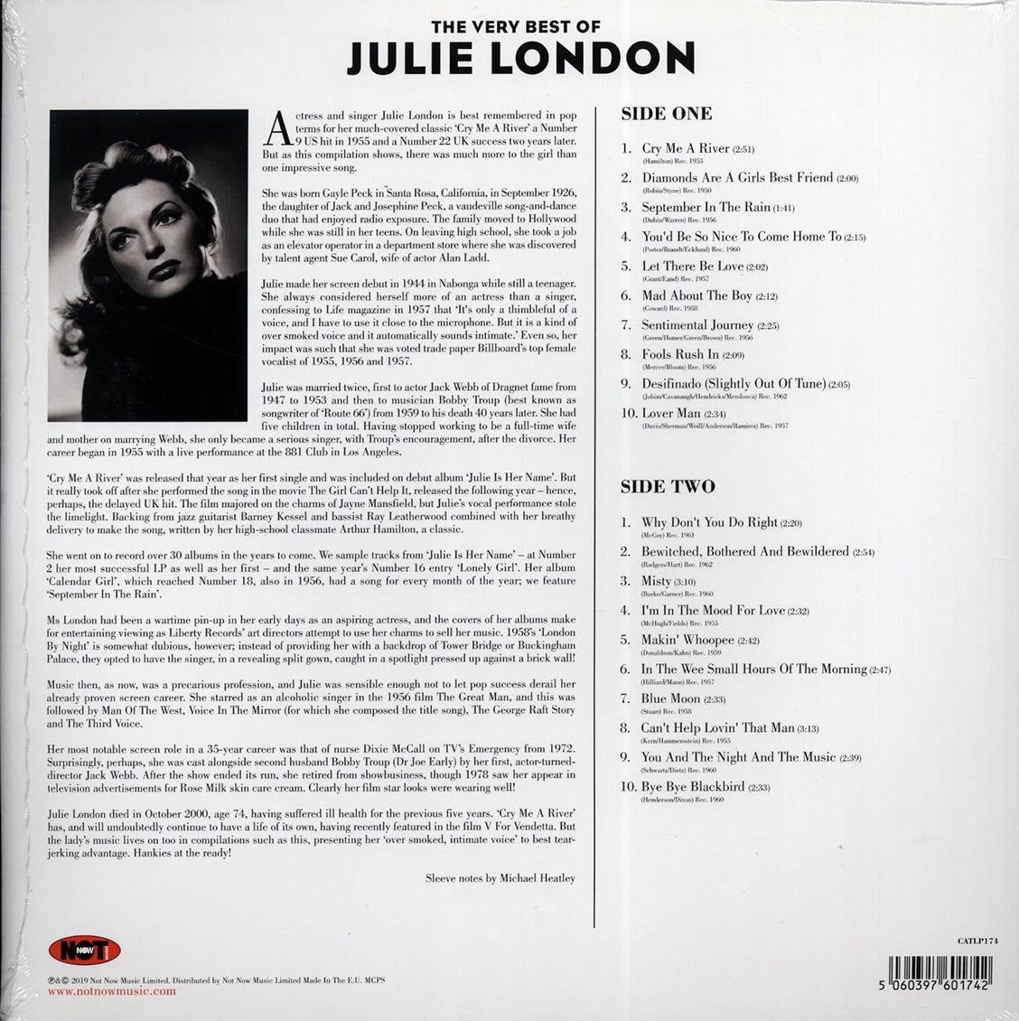 Julie London - The Very Best Of Julie London (180g) - Vinyl LP, LP