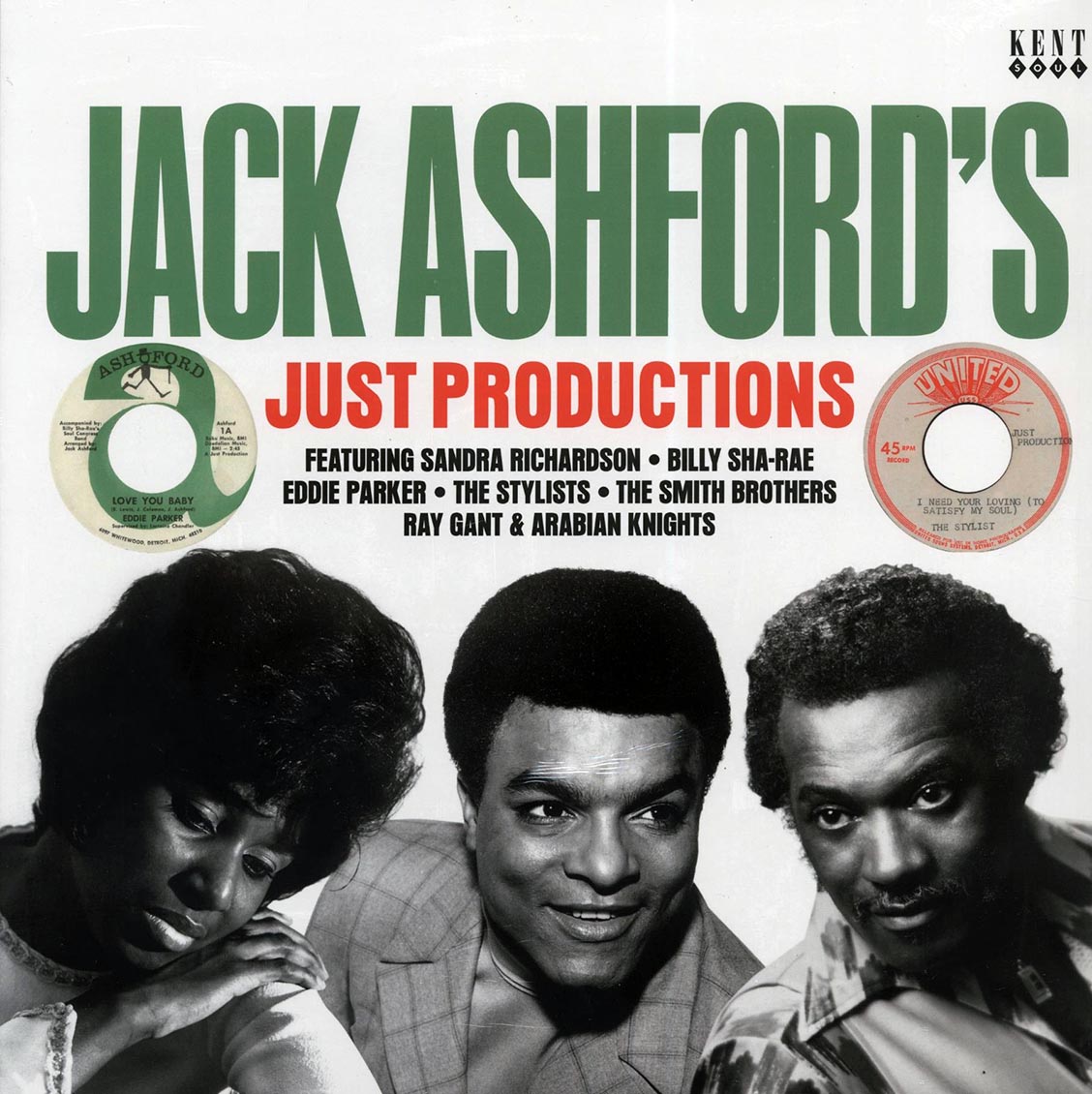 Sandra Richardson, Billy Sha-rae, Eddie Parker, Etc. - Jack Ashdord's Just Productions - Vinyl LP