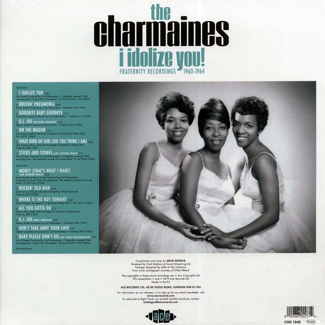 The Charmaines - I Idolize You! Fraternity Recordings 1960-1964 - Vinyl LP, LP