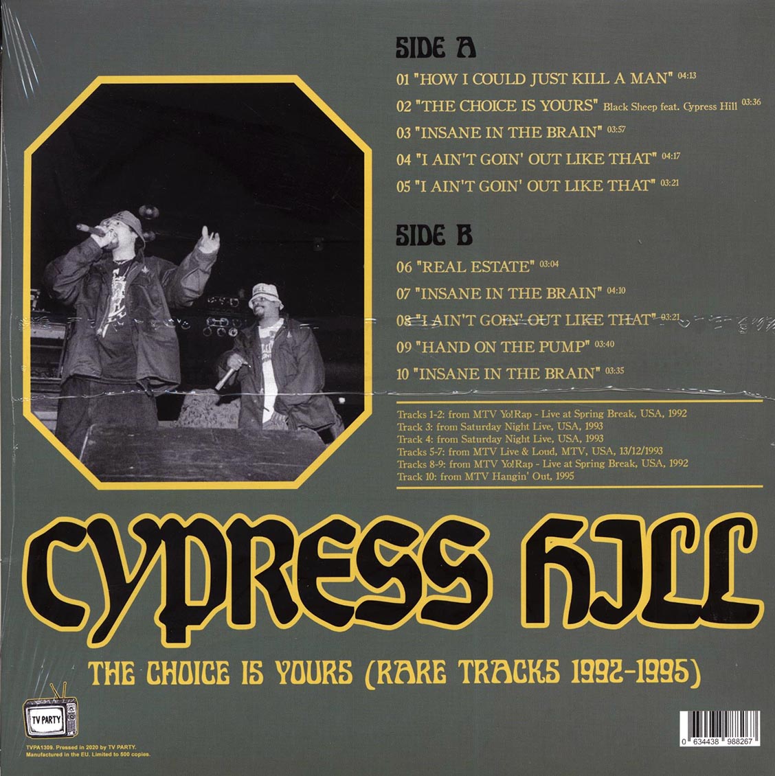 Cypress Hill - The Choice Is Yours: Rare Tracks 1992-1995 (ltd. 500 copies made) - Vinyl LP, LP