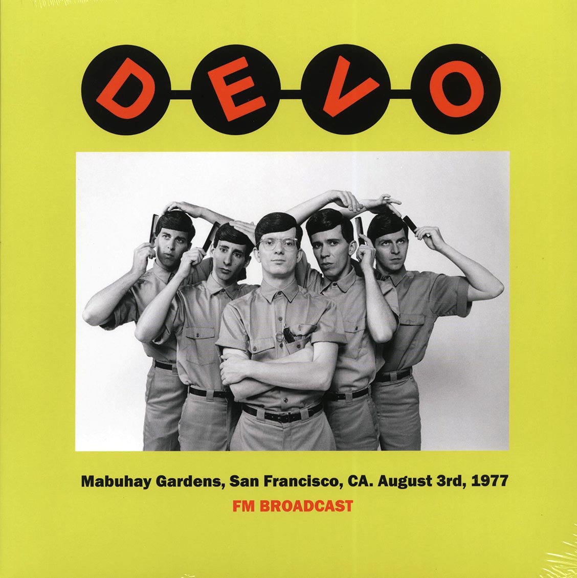 Devo - Mabuhay Gardens, San Francisco, CA. August 3rd, 1977 FM Broadcast (ltd. 500 copies made) - Vinyl LP
