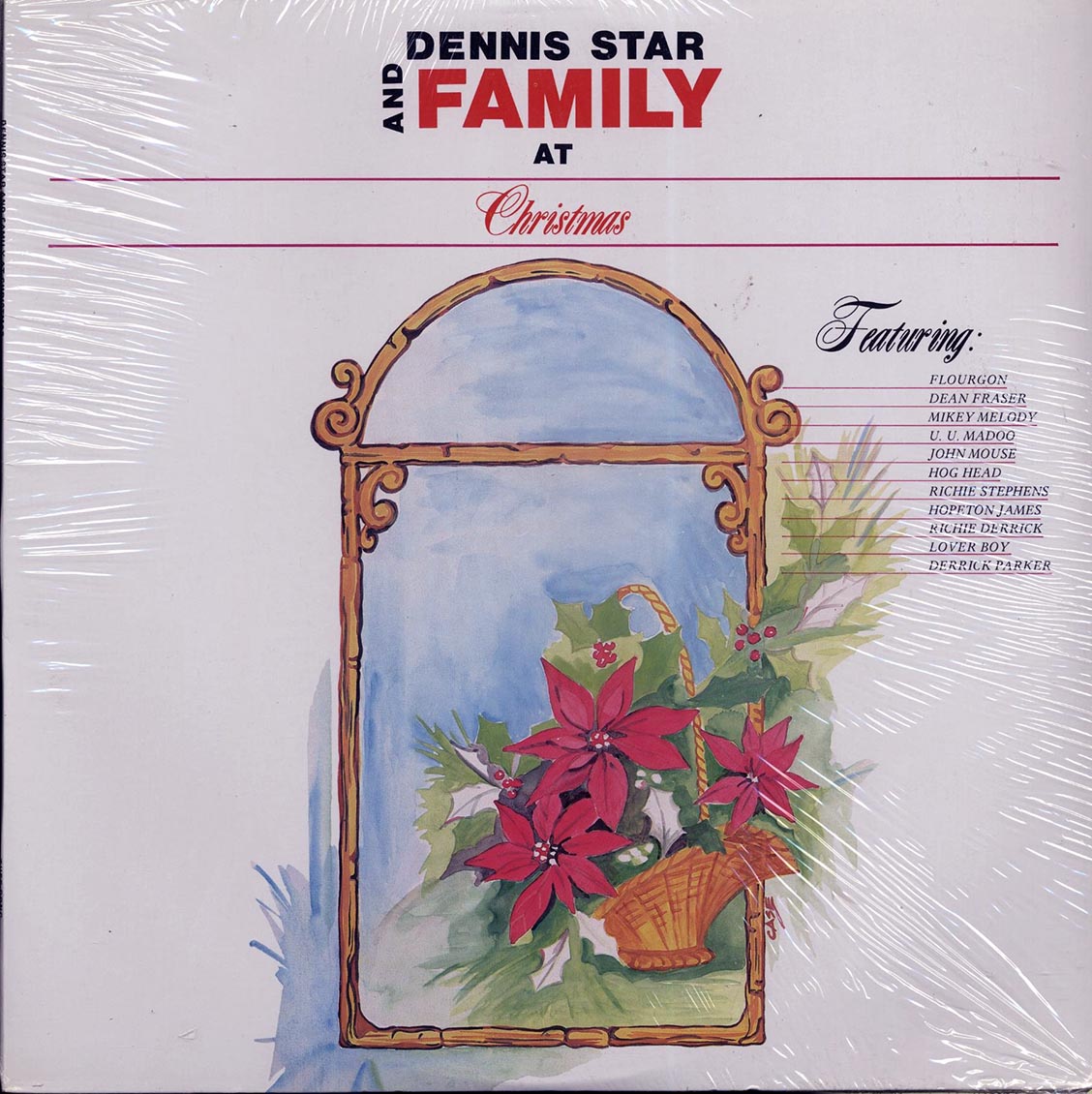 Derrick Parker, John Mouse, Hopeton James, Hog Head, UU Madoo, Etc. - Dennis Star And Family At Christmas (Jamaica press) (orig. press) - Vinyl LP