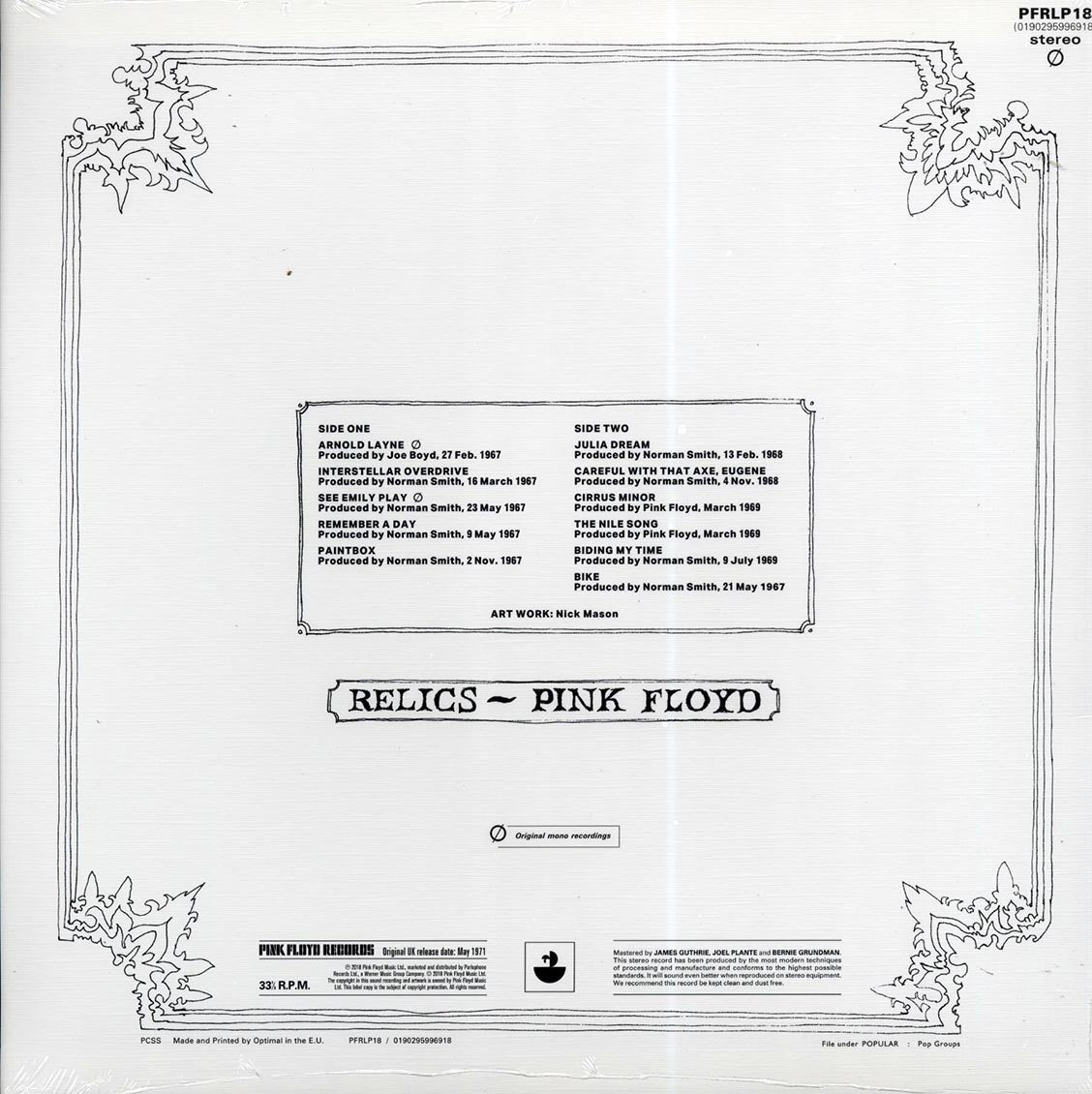 Pink Floyd - Relics (180g) - Vinyl LP, LP