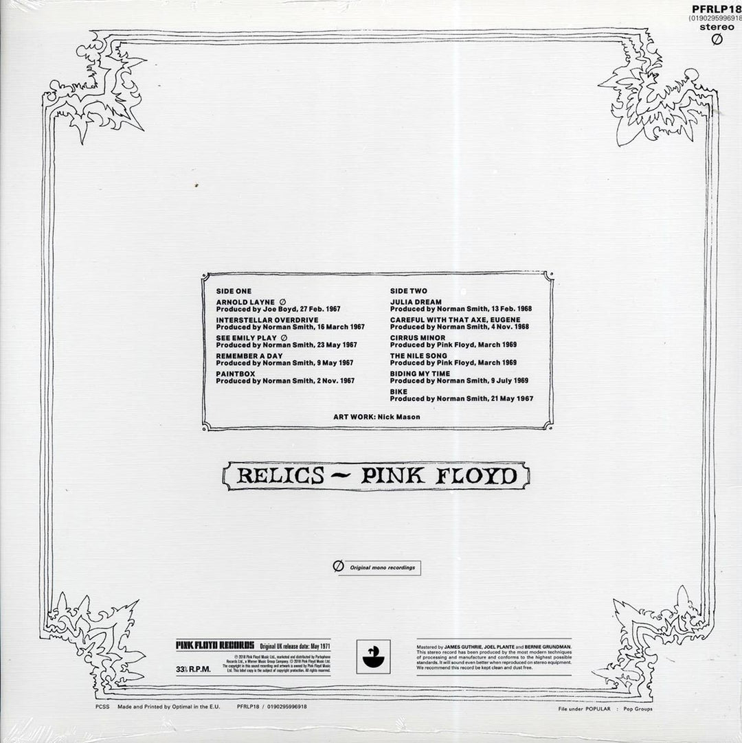Pink Floyd - Relics (180g) - Vinyl LP - LP