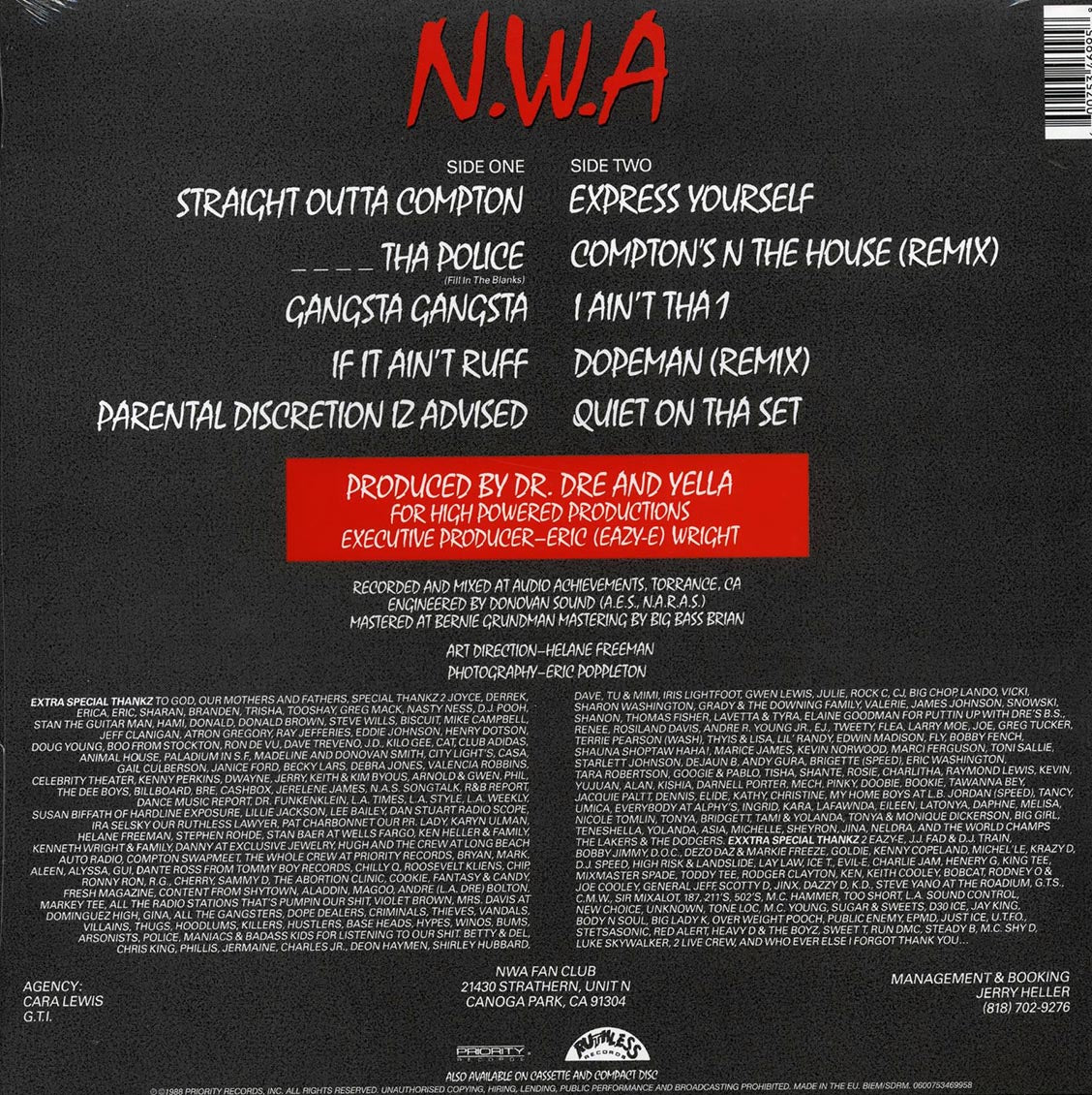 NWA - Straight Outta Compton (incl. mp3) (180g) - Vinyl LP, LP