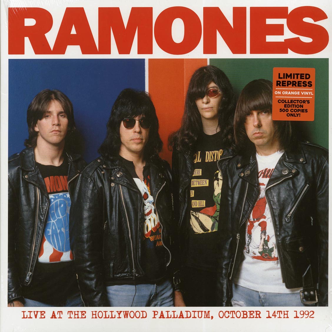 The Ramones - Live At The Hollywood Palladium, October 14th 1992 (ltd. 500 copies made) (orange vinyl) - Vinyl LP