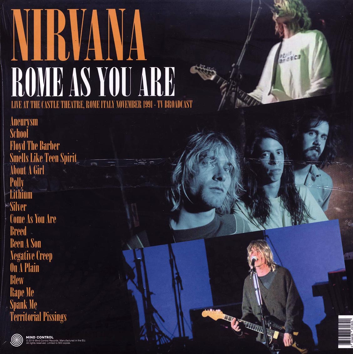 Nirvana - Rome As You Are: Live At The Castle Theatre, Rome, Italy, November 1991 TV Broadcast (ltd. 500 copies made) - Vinyl LP, LP