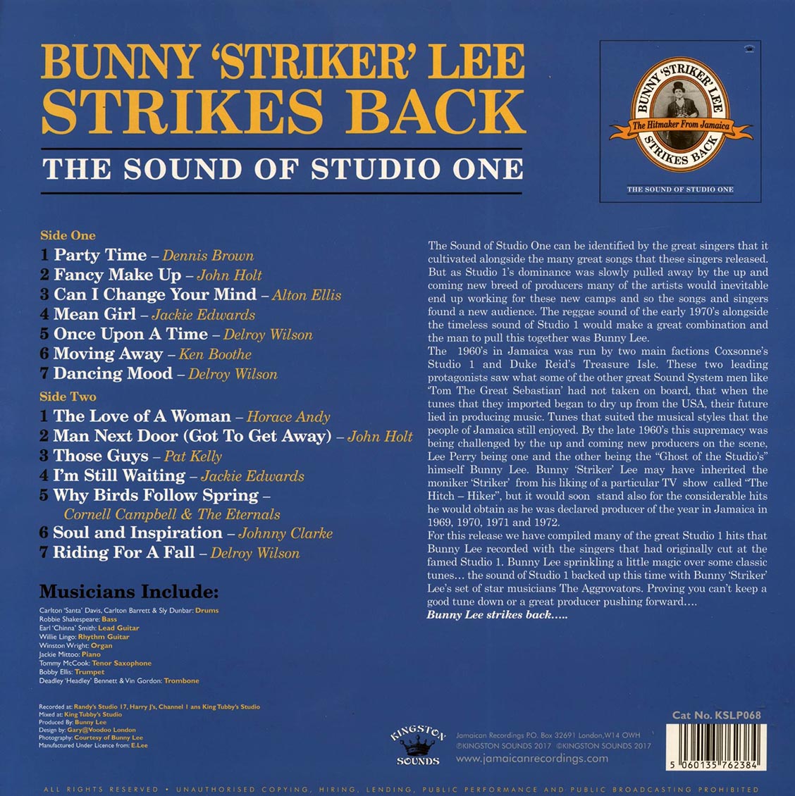 Alton Ellis, Ken Boothe, Dennis Brown, Etc. - Bunny Strikes Lee Strikes Back: The Sound Of Studio One, The Hitmaker From Jamaica (180g) - Vinyl LP, LP