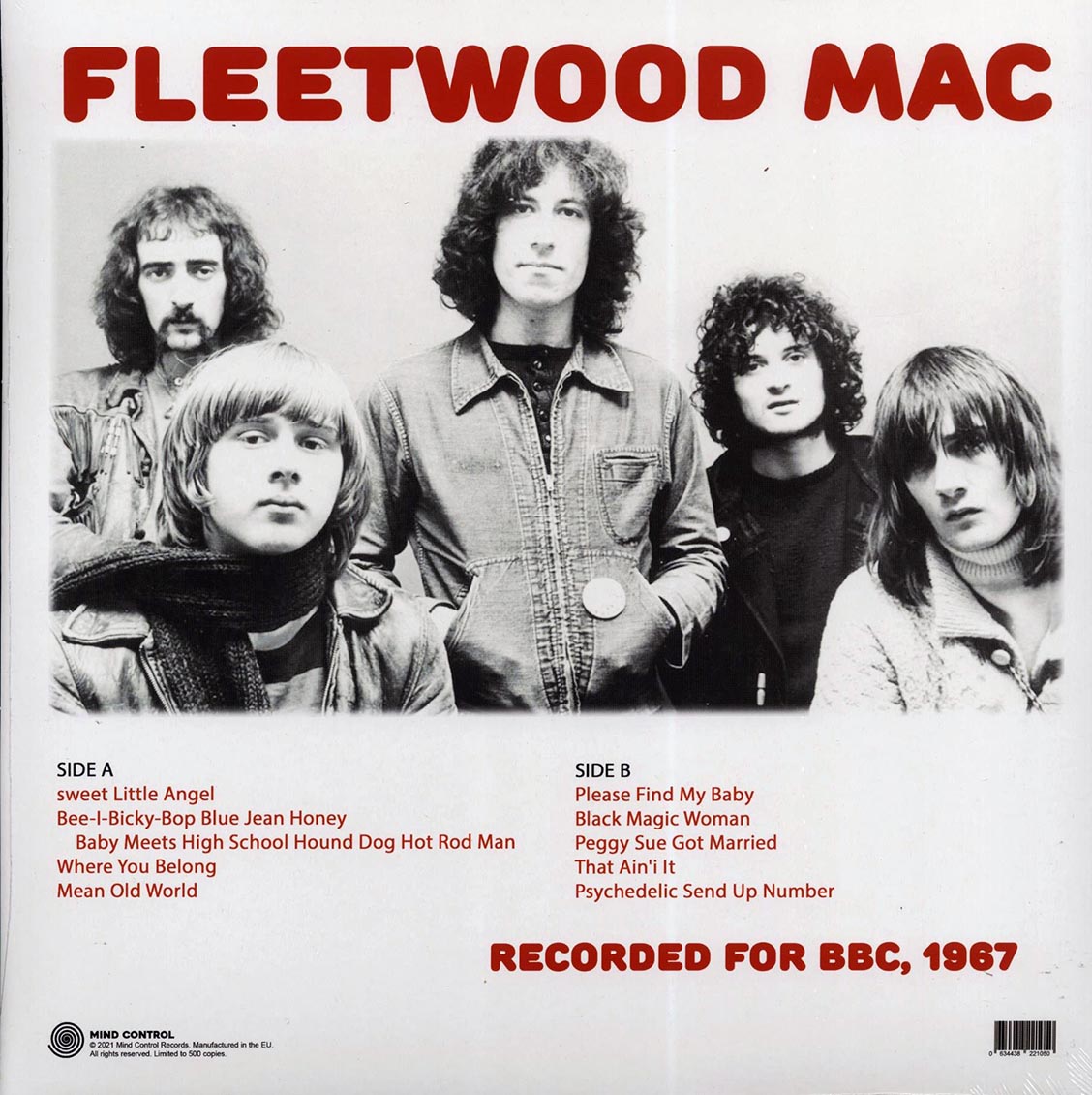 Fleetwood Mac - Recorded For BBC, 1967 (ltd. 500 copies made) - Vinyl LP, LP