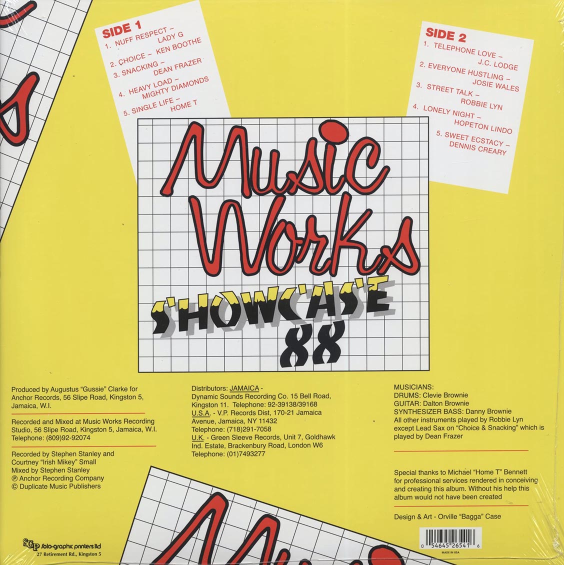 Lady G, Josey Wales, The Mighty Diamonds, Home T, JC Lodge, Etc. - Music Works Showcase 88 (Telephone Love Rhythm) (ltd. ed.) (colored vinyl) - Vinyl LP, LP