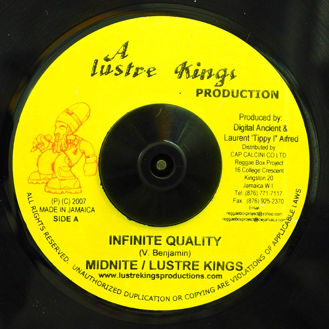 Midnite - Infinite Quality  /  Version (rhythm: "Shining") - 7"