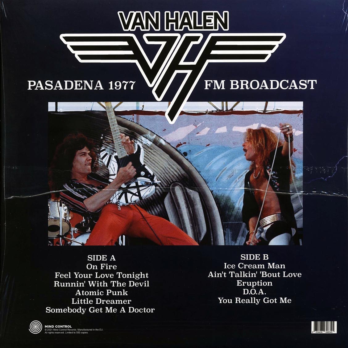 Van Halen - Live In Pasadena 1977 FM Broadcast (ltd. 500 copies made) - Vinyl LP, LP