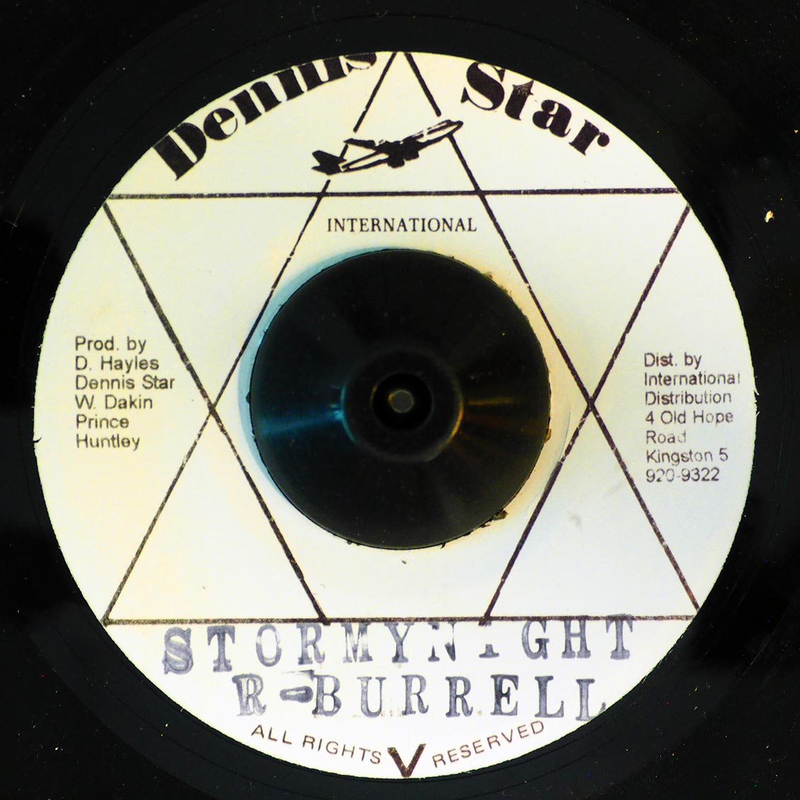 Roland Burrell - Stormy Night  /  Part 2 (rhythm: "Creation Steppers") - 7"