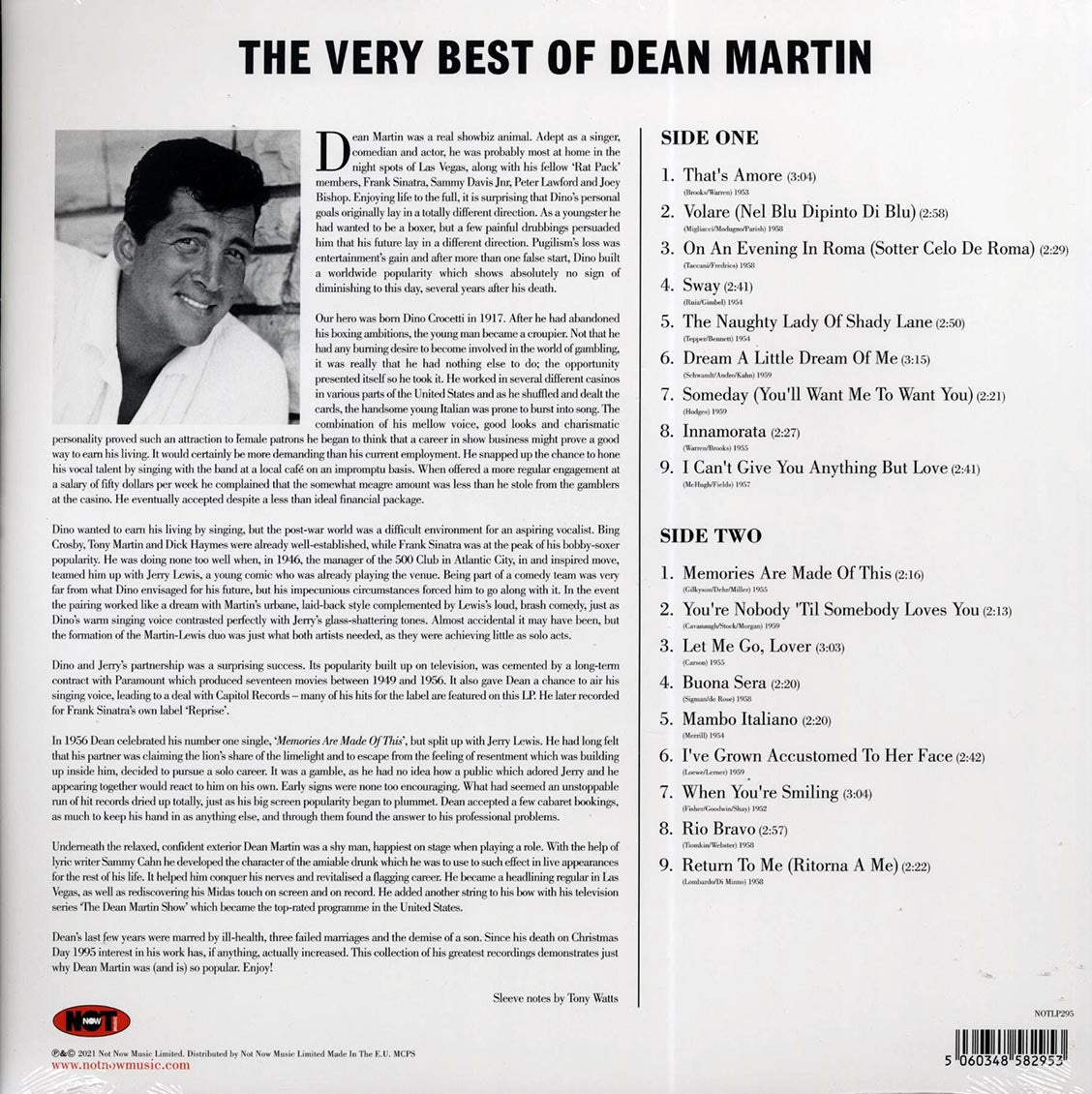 Dean Martin - The Very Best Of Dean Martin (180g) (colored vinyl) - Vinyl LP, LP