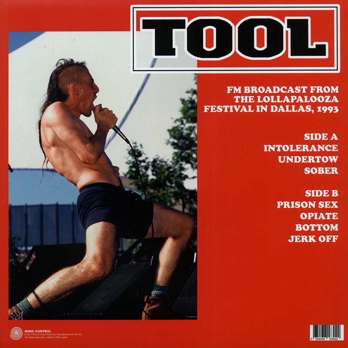 Tool - Live At The Starplex Amphitheatre, Dallas, TX August 1st 1993 FM Broadcast (ltd. 500 copies made) (splatter vinyl) - Vinyl LP, LP