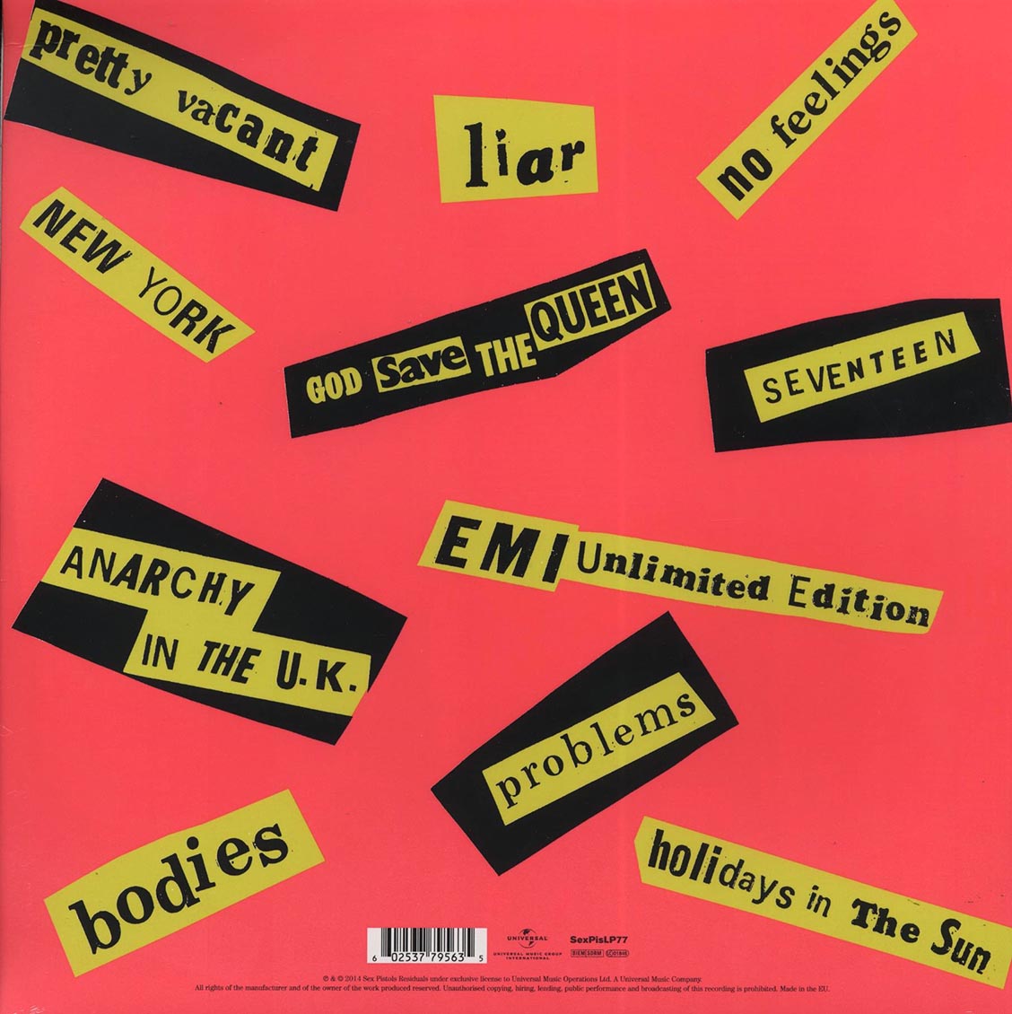Sex Pistols - Never Mind The Bollocks Here's The Sex Pistols (180g) (remastered) - Vinyl LP, LP