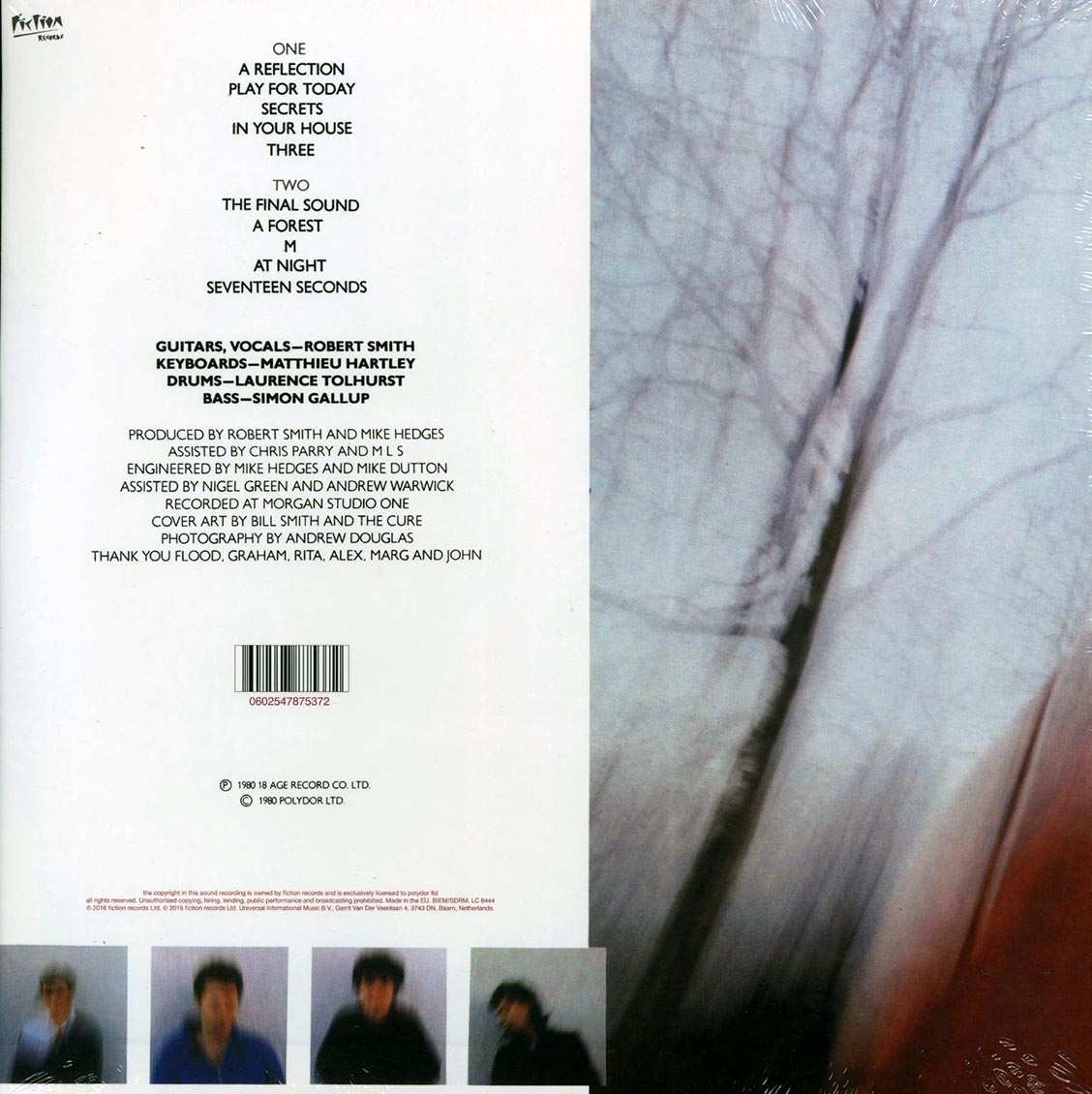 The Cure - Seventeen Seconds (180g) (remastered) - Vinyl LP, LP