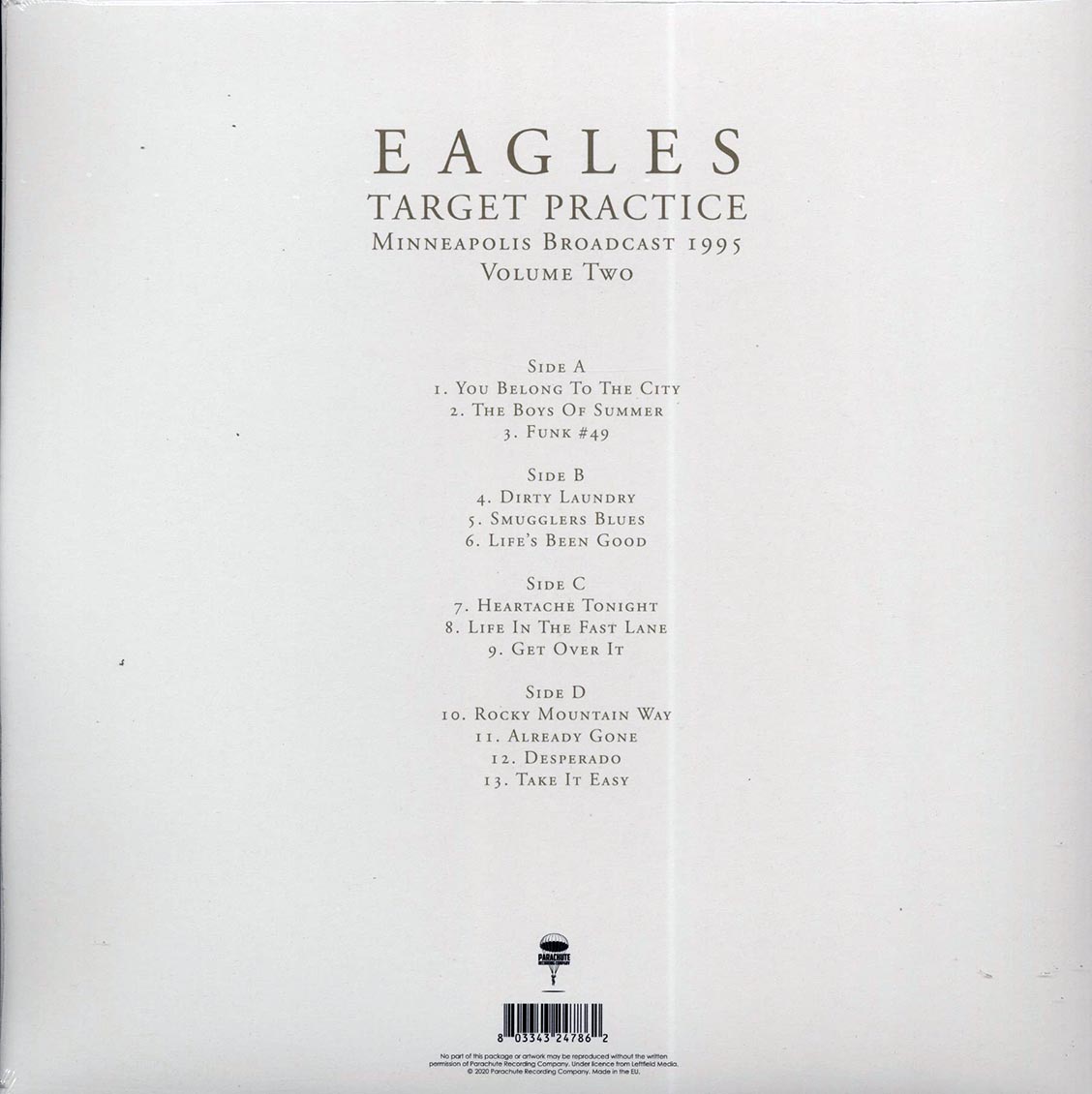 Eagles - Target Practice Volume 2: Minneapolis Broadcast 1995 (ltd. ed.) (2xLP) - Vinyl LP, LP