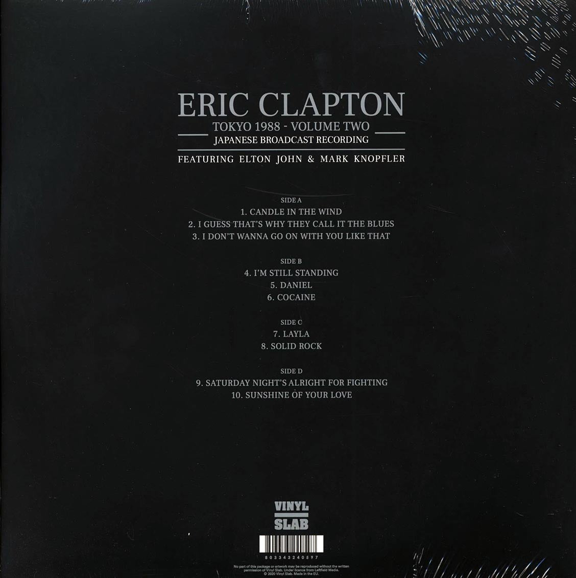 Eric Clapton - Tokyo 1988 Volume 2: Japanese Broadcast Recording Featuring Elton John & Mark Knopfler (ltd. ed.) (2xLP) - Vinyl LP, LP