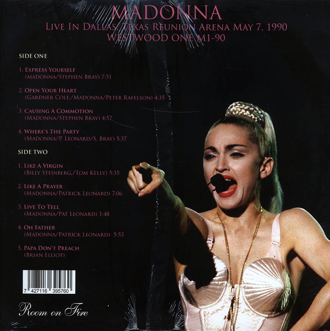 Madonna - Live In Dallas, Texas Reunion Arena May 7, 1990 - Vinyl LP, LP
