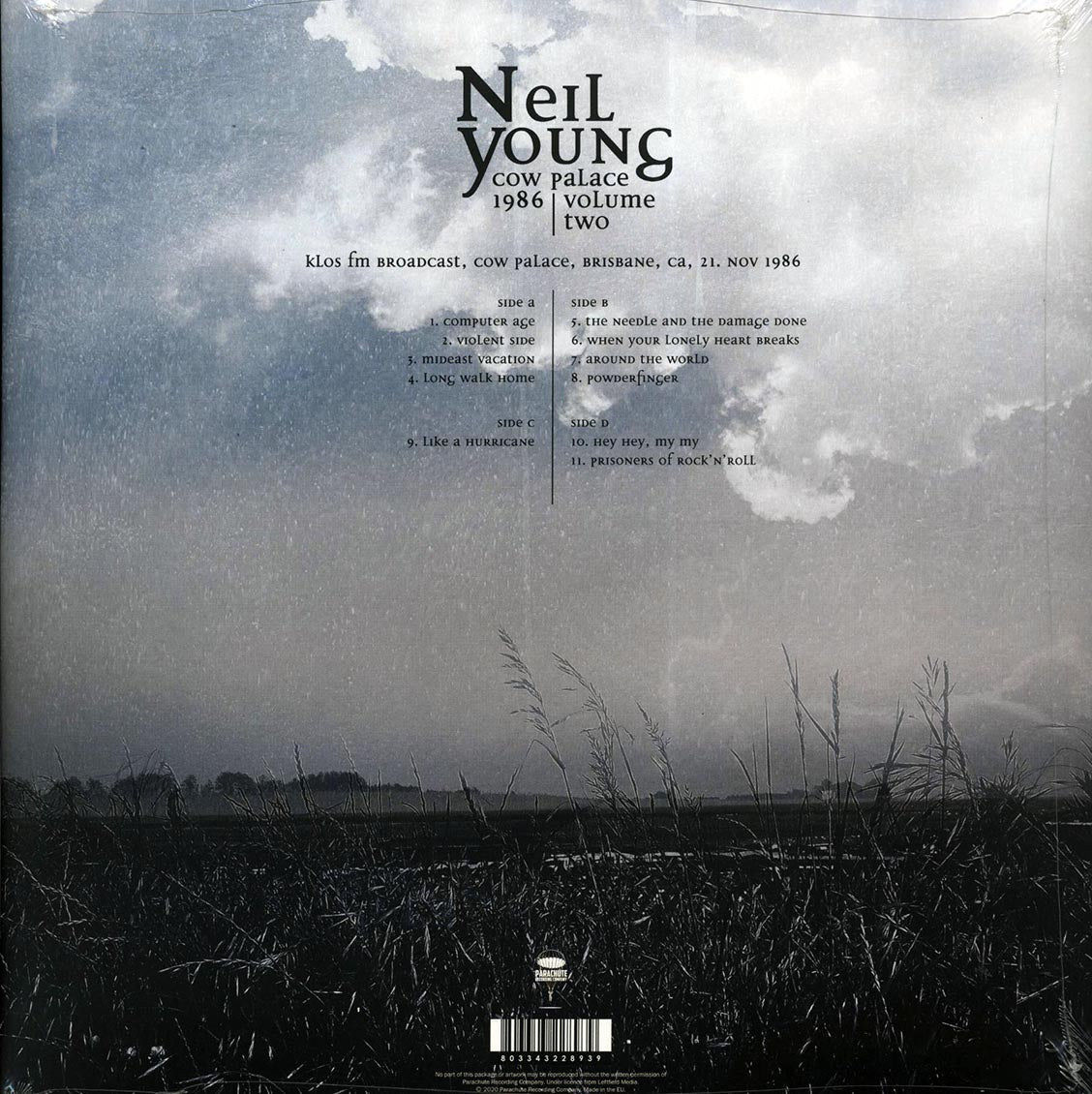 Neil Young - Cow Palace 1986 Volume 2 (ltd. ed.) (2xLP) - Vinyl LP, LP